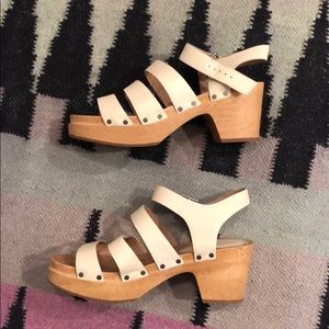 Madewell wooden heel, worn only 1x